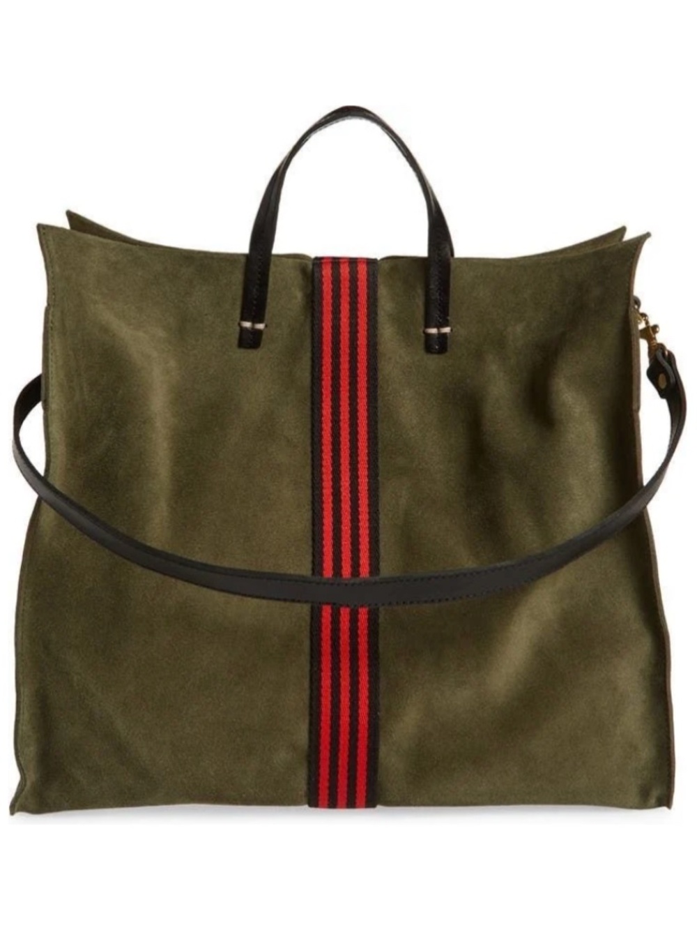 Clare V. Simple Tote in Army Suede - Picture 16 of 16